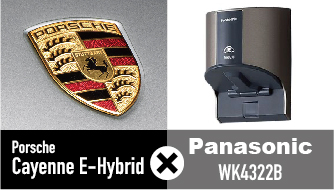 ポルシェ カイエン E-ハイブリッド対応 純正ホルダー×Panasonic WK4322